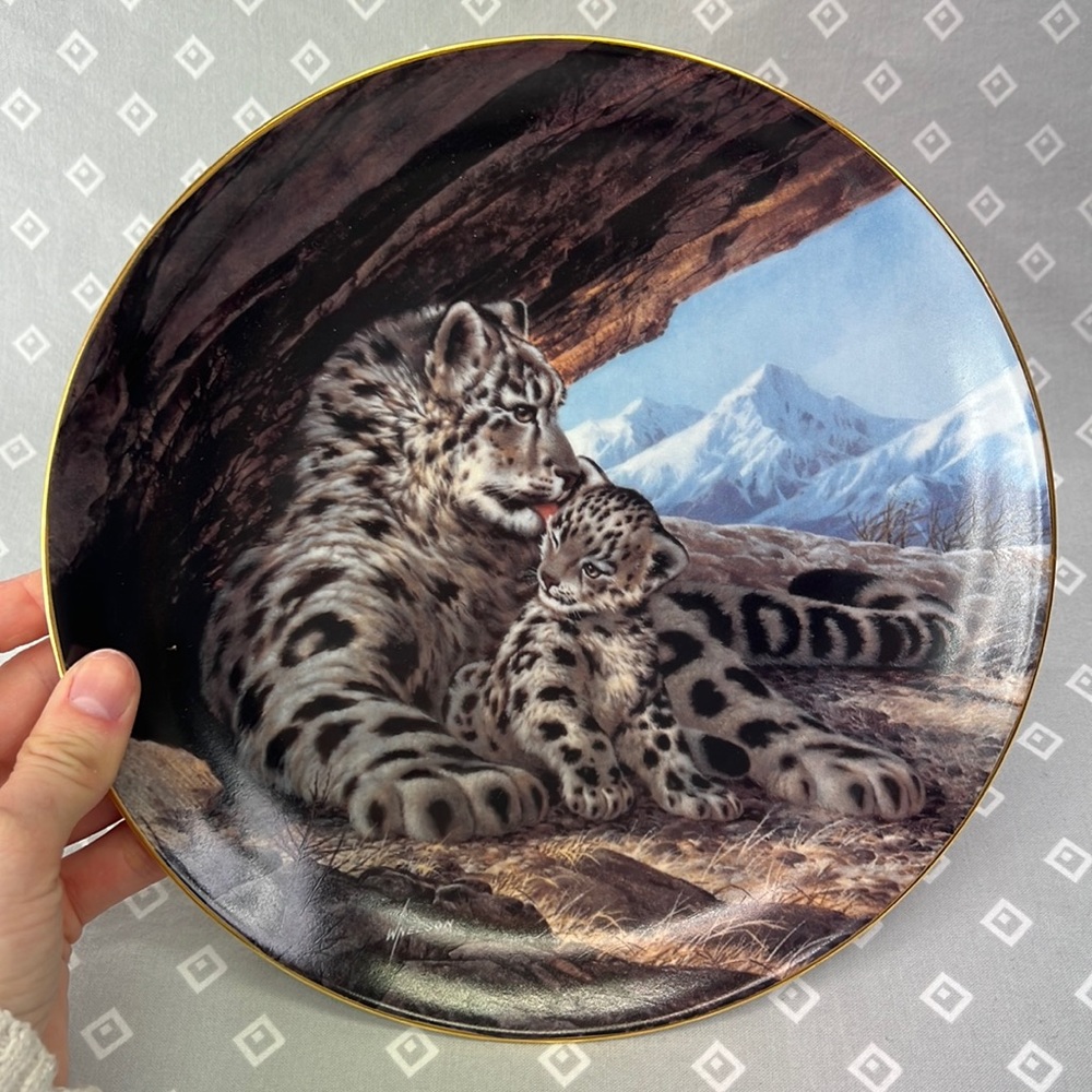 “The Snow Leopard” Collectible Plate by Will Nelson